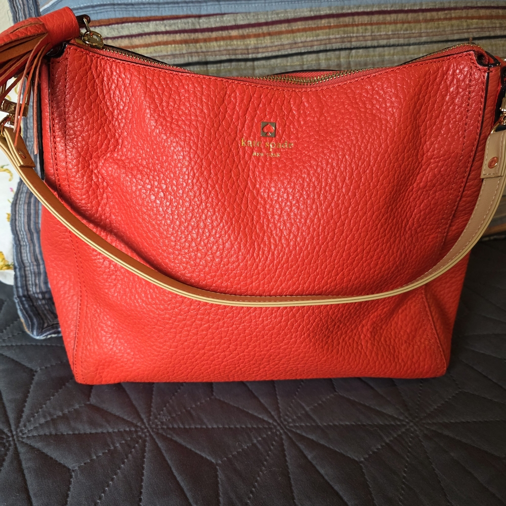 Kate Spade Red Leather Shoulder Bag